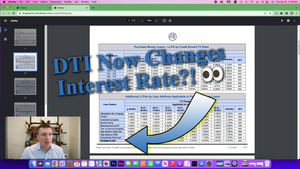 Debt-to-income ratio impacts interest rate!